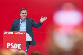Pedro Sanchez Participates In A PSOE event - Madrid