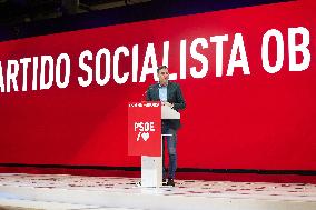 Pedro Sanchez Participates In A PSOE event - Madrid