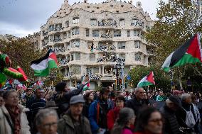 Pro-Palestinian Rally - Barcelona