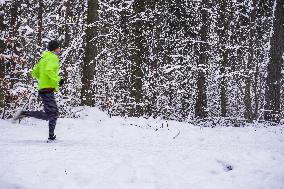 Winter Hits Poland, Gdansk