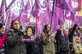 Women's Groups Protest Violence Against Women In Istanbul, Turkey