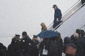 President Joe Biden and first lady Dr. Jill Biden return