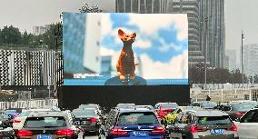 Drive-in Theater at the BMW Experience Center in Shanghai