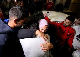 MIDEAST-RAMALLAH-PALESTINIAN PRISONERS-RELEASE
