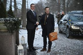 Swedish Prime Minister Kristersson visits Helsinki