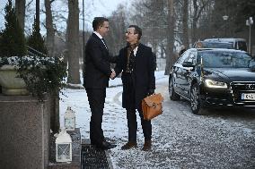 Swedish Prime Minister Kristersson visits Helsinki