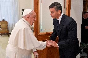 Pope Francis Receives President Of Paraguay - Vatican