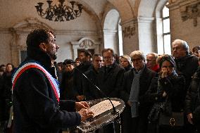 Vigil For Gerard Collomb - Lyon