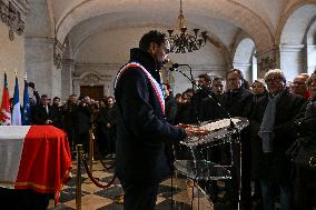 Vigil For Gerard Collomb - Lyon