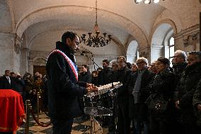 Vigil For Gerard Collomb - Lyon