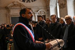 Vigil For Gerard Collomb - Lyon