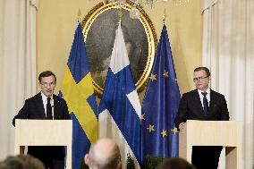 Press conference of Finnish and Swedish ministers