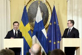 Press conference of Finnish and Swedish ministers