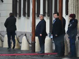 The President Of The European Council, Charles Michel Meets Viktor Orban, Hungarian Prime Minister In Budapest