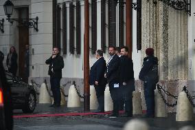 The President Of The European Council, Charles Michel Meets Viktor Orban, Hungarian Prime Minister In Budapest