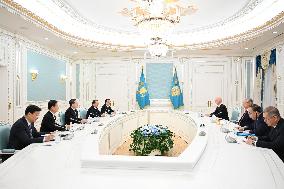 KAZAKHSTAN-ASTANA-DING XUEXIANG-KAZAKH PRESIDENT-MEETING