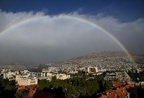 SYRIA-DAMASCUS-RAINBOW