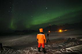 NORWAY-SVALBARD-YELLOW RIVER STATION-RESEARCHER