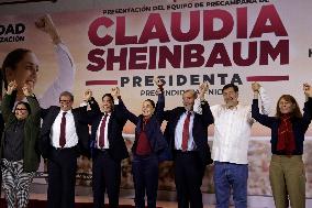 Claudia Sheinbaum Names Campaign Team - Mexico City