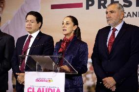 Claudia Sheinbaum Names Campaign Team - Mexico City