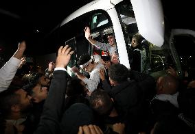 MIDEAST-RAMALLAH-PALESTINIAN PRISONERS-RELEASE