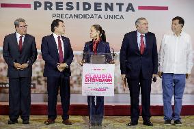 Claudia Sheinbaum, Sole Candidate Of The MORENA Party For The Presidency Of Mexico In 2024, Presents Pre-campaign Team