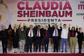 Claudia Sheinbaum, Sole Candidate Of The MORENA Party For The Presidency Of Mexico In 2024, Presents Pre-campaign Team