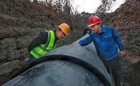 Reservoir Diversion Project Water Supply Pipeline Construction in Zaozhuang
