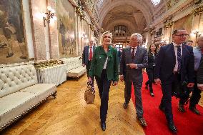 Press conference by André Ventura (Chega) with Marine Le Pen (National Union) and Tino Churpalla (AfD)