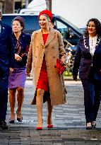 Queen Maxima At Het Begint Met Taal Foundation Anniversary - Rotterdam