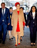 Queen Maxima At Het Begint Met Taal Foundation Anniversary - Rotterdam