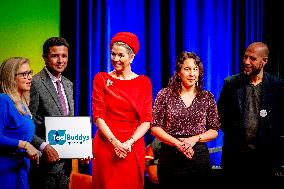 Queen Maxima At Het Begint Met Taal Foundation Anniversary - Rotterdam