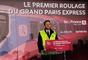 Inauguration Of The First Train Of Line 15 Of The Grand Paris Express In Champigny-sur-Marne