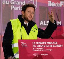 Inauguration Of The First Train Of Line 15 Of The Grand Paris Express In Champigny-sur-Marne