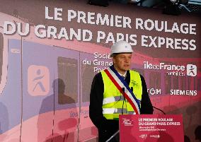 Inauguration Of The First Train Of Line 15 Of The Grand Paris Express In Champigny-sur-Marne