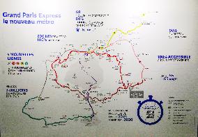 Inauguration Of The First Train Of Line 15 Of The Grand Paris Express In Champigny-sur-Marne