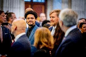 King Willem-Alexander Presents The Erasmus Prize To Trevor Noah - Amsterdam