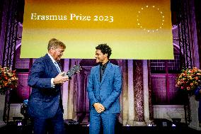 King Willem-Alexander Presents The Erasmus Prize To Trevor Noah - Amsterdam