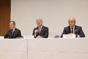 Press conference regarding Daiichi Sankyo mRNA vaccine "Daichirona intramuscular injection