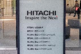 Hitachi High-Tech Corporation signage and logo
