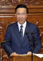 Vietnamese President Vo Van Thuong in Tokyo