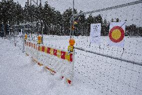 Vaalimaa border check point between Finland and Russia