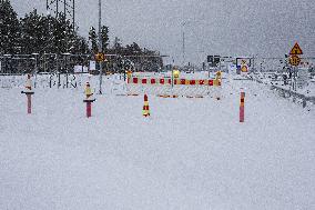 Vaalimaa border check point between Finland and Russia