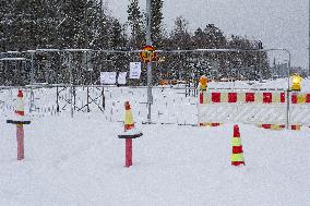 Vaalimaa border check point between Finland and Russia