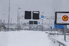 Vaalimaa border check point between Finland and Russia