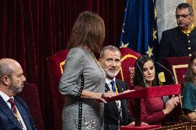 Royals At Congress Opening Ceremony - Madrid