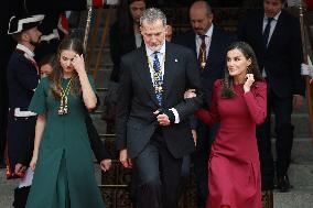 Royals At Congress Opening Ceremony - Madrid