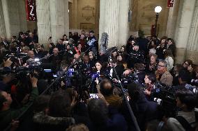 Eric Dupond-Moretti Leaves Courthouse - Paris