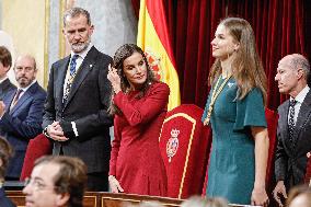 Royals At Congress Opening Ceremony - Madrid