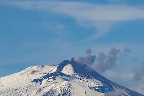 Etna Volcano Eruption Continues - Italy